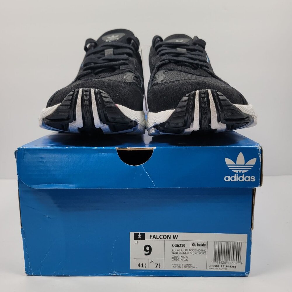 Adidas Falcon Women's Black Shock Pink Running Shoes CG6219 US Size 9 NWT - Picture 2 of 10